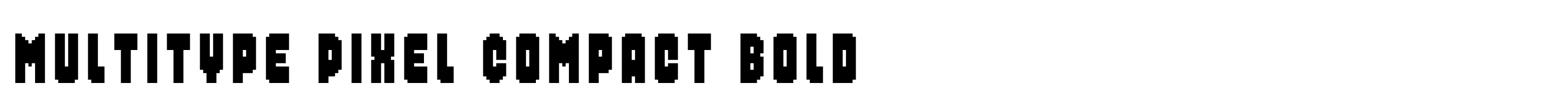 MultiType Pixel Compact Bold